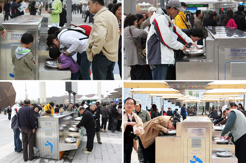 公共場所案例：上海世博園區(qū)直飲水臺